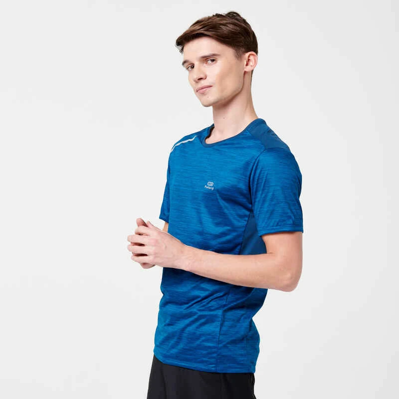 T-shirt running respirant homme - Dry+ bleu foncé