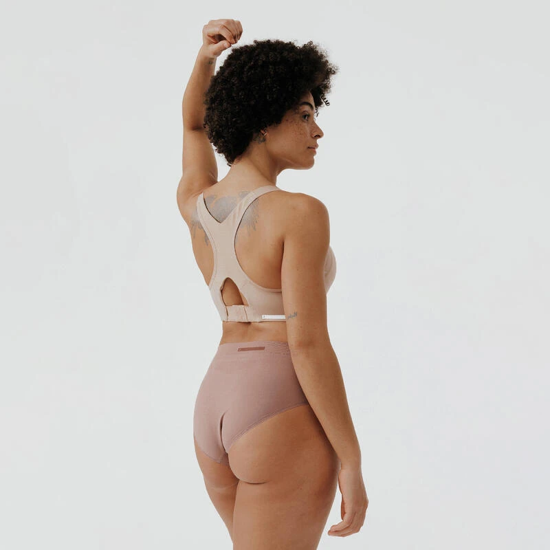 Brassière invisible avec coques maintien fort Femme - Beige
