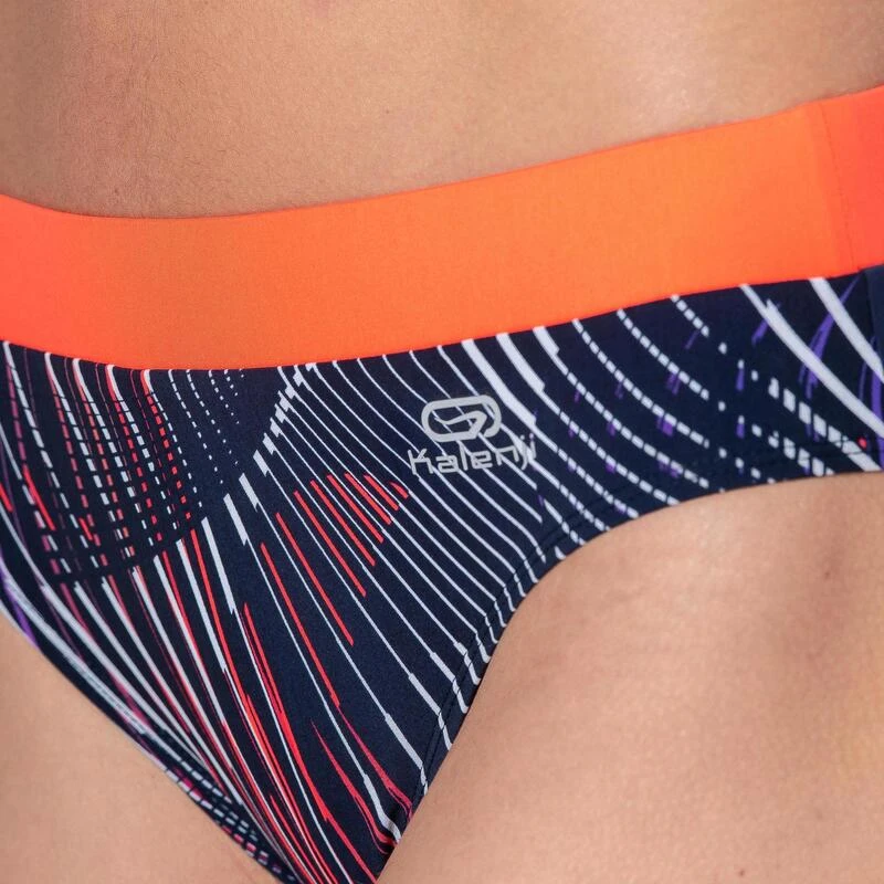 CULOTTE D'ATHLETISME FEMME BLEUE ET ORANGE