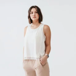 Kalenji Débardeur Respirant Running Femme - Feel Blanc