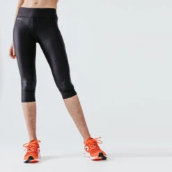 Kalenji Legging Court Running Femme - Dry Noir