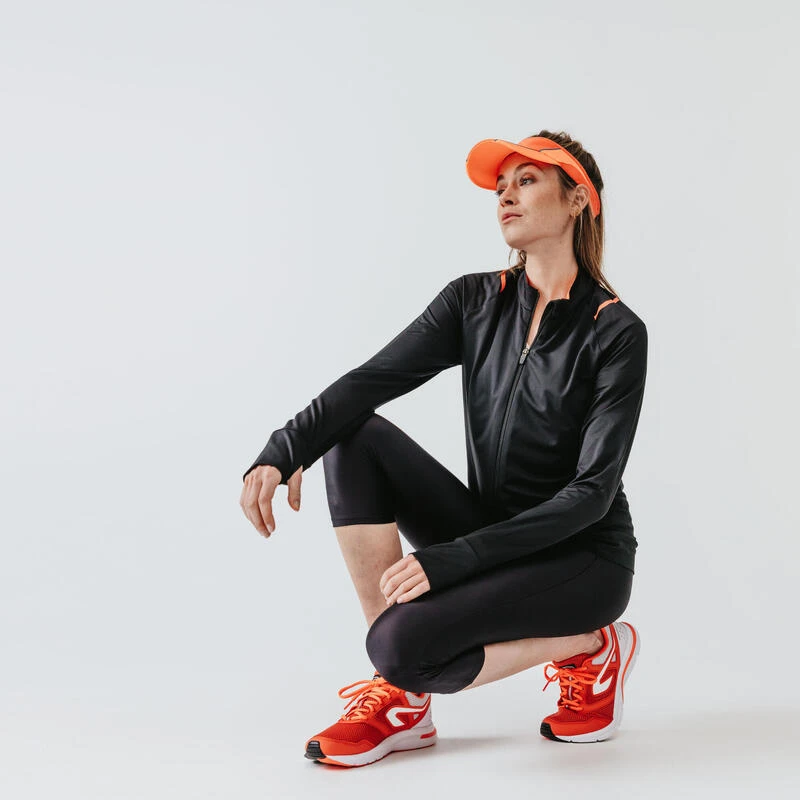 Legging court running Femme - KIPRUN Run 100 noir