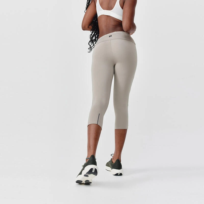 Legging court running femme - Support beige