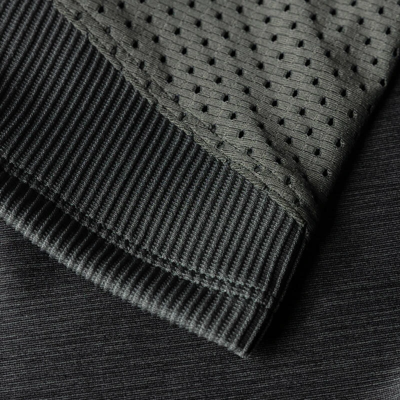 Legging court running respirant femme - Dry+ Feel kaki