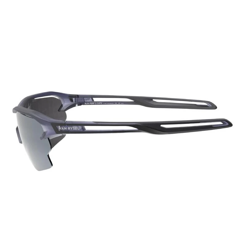 Lunettes de sport adulte RUNPERF 2 TRANSLU BLEU/ ARGENT catégorie 3