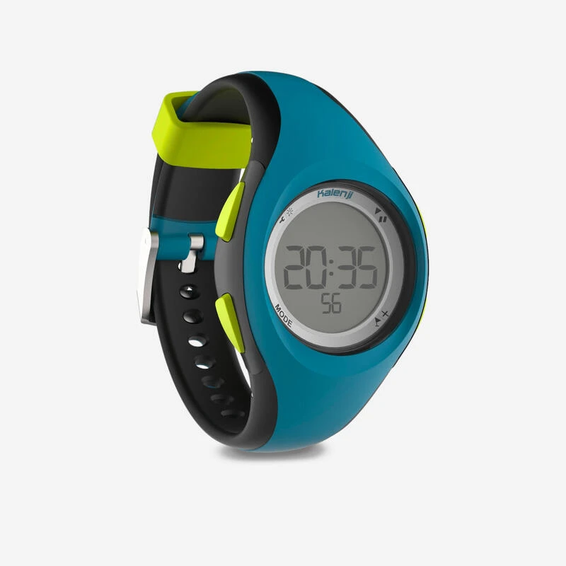 Montre chronomètre de course à pied W200 S bleu et noir