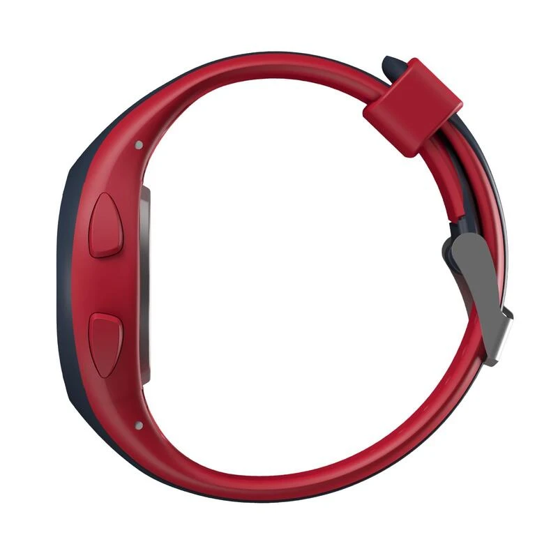 Montre chronomètre de course à pied W200 S rouge et bleu