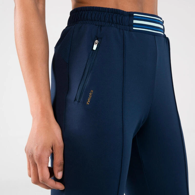 PANTALON D'ATHLETISME ZIPPĂ FEMME BLEUE MARINE & CIEL