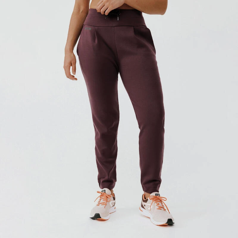 Pantalon de running chaud femme - Jogging 500 marron
