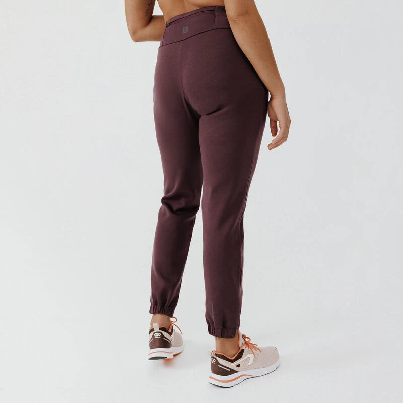 Pantalon de running chaud femme - Jogging 500 marron