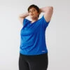 Kalenji T-shirt Respirant Running Femme (grande Taille) - Dry Bleu