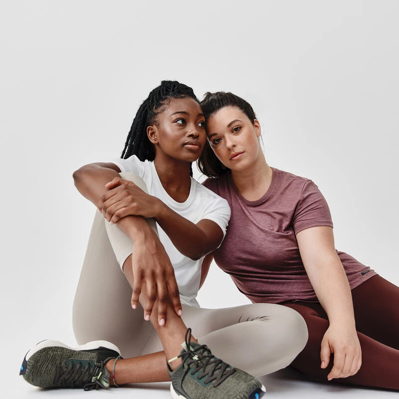 T-shirt running doux et respirant femme - Soft blanc