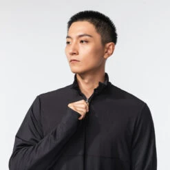 Kalenji T-shirt Running Manches Longues Chaud Homme - Warm 500 Noir