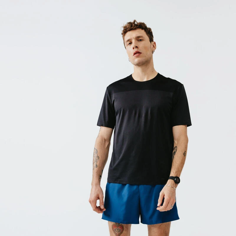 T-shirt running respirant et ventilé homme - Dry+ Breath noir