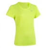 Kalenji Tee Shirt Athlétisme Femme Club Personnalisable Jaune Fluo