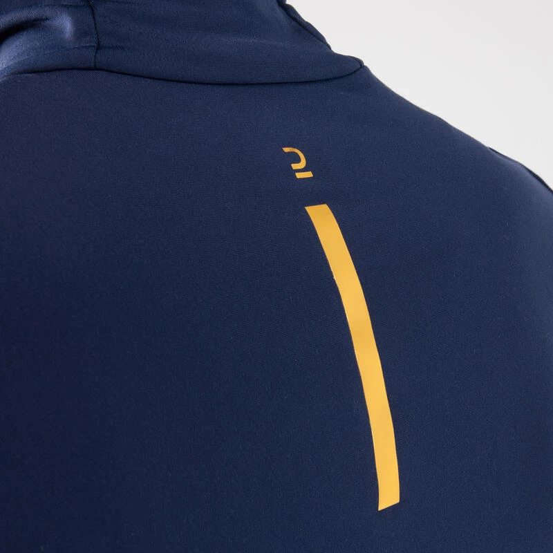 VESTE D'ATHLĂTISME FEMME WARM BLEUE MARINE & BLEU CIEL