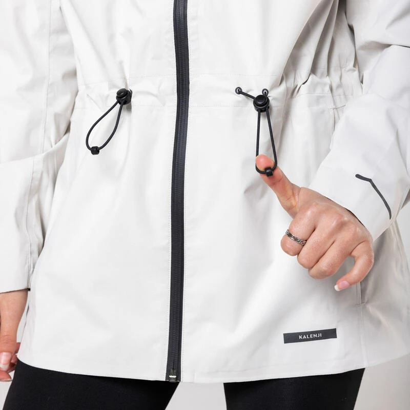 VESTE RAIN RUN 500 FEMME BEIGE