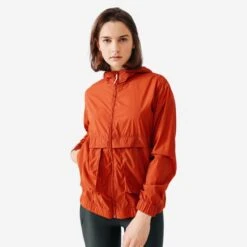 Kalenji Veste Running Coupe Vent Femme - Wind Breath Marron